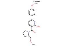 3-{[(2R)-2-(methoxymethyl)-1-pyrrolidinyl]carbonyl}-6-(4-methoxyphenyl)-2-pyridinol