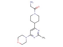 (2-{4-[2-methyl-6-(4-morpholinyl)-4-pyrimidinyl]-1-piperidinyl}-2-oxoethyl)amine dihydrochloride