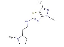 1,3-dimethyl-N-[2-(1-methylpyrrolidin-2-yl)ethyl]-1H-pyrazolo[3,4-d][1,3]thiazol-5-amine