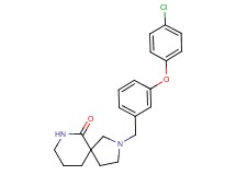 2-[3-(4-chlorophenoxy)benzyl]-2,7-diazaspiro[4.5]decan-6-one