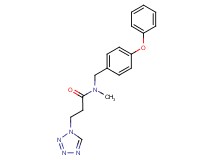 N-methyl-N-(4-phenoxybenzyl)-3-(1H-tetrazol-1-yl)propanamide