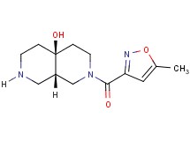 (4aS*,8aS*)-2-[(5-methyl-3-isoxazolyl)carbonyl]octahydro-2,7-naphthyridin-4a(2H)-ol