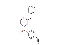 2-(4-fluorobenzyl)-4-(4-vinylbenzoyl)morpholine
