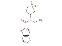 N-(1,1-dioxidotetrahydro-3-thienyl)-N-ethyl-4H-thieno[3,2-b]pyrrole-5-carboxamide