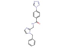 N-[(1-benzyl-1H-imidazol-2-yl)methyl]-4-(1H-tetrazol-1-yl)benzamide