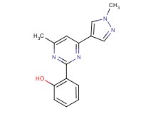 2-[4-methyl-6-(1-methyl-1H-pyrazol-4-yl)pyrimidin-2-yl]phenol