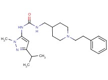 N-(3-isopropyl-1-methyl-1H-pyrazol-5-yl)-N'-{[1-(2-phenylethyl)piperidin-4-yl]methyl}urea