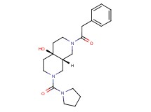 (4aR*,8aR*)-2-(phenylacetyl)-7-(pyrrolidin-1-ylcarbonyl)octahydro-2,7-naphthyridin-4a(2H)-ol