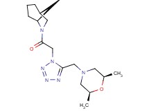 (1R*,5S*)-6-[(5-{[(2R*,6S*)-2,6-dimethyl-4-morpholinyl]methyl}-1H-tetrazol-1-yl)acetyl]-6-azabicyclo[3.2.1]octane