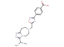 4-{5-[(3-isopropyl-5,6,8,9-tetrahydro-7H-[1,2,4]triazolo[4,3-d][1,4]diazepin-7-yl)methyl]-1,2,4-oxadiazol-3-yl}benzoic acid
