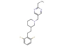 5-({3-[2-(2,6-difluorophenyl)ethyl]-1-piperidinyl}methyl)-2-ethylpyrimidine