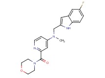 N-[(5-fluoro-1H-indol-2-yl)methyl]-N-methyl-2-(4-morpholinylcarbonyl)-4-pyridinamine