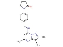 1-(4-{[(2,3,5-trimethylpyrazolo[1,5-a]pyrimidin-7-yl)amino]methyl}phenyl)pyrrolidin-2-one