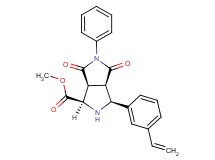 methyl (1R*,3S*,3aR*,6aS*)-4,6-dioxo-5-phenyl-3-(3-vinylphenyl)octahydropyrrolo[3,4-c]pyrrole-1-carboxylate