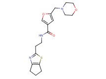 N-[2-(5,6-dihydro-4H-cyclopenta[d][1,3]thiazol-2-yl)ethyl]-5-(4-morpholinylmethyl)-3-furamide