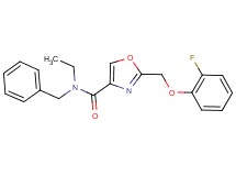 N-benzyl-N-ethyl-2-[(2-fluorophenoxy)methyl]-1,3-oxazole-4-carboxamide