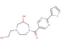 1-(2-hydroxyethyl)-4-{[2-(2-thienyl)pyrimidin-5-yl]carbonyl}-1,4-diazepan-6-ol