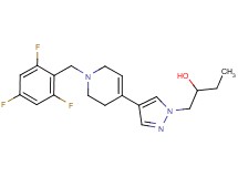 1-{4-[1-(2,4,6-trifluorobenzyl)-1,2,3,6-tetrahydropyridin-4-yl]-1H-pyrazol-1-yl}butan-2-ol