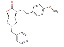(3aS*,6aR*)-3-[2-(4-methoxyphenyl)ethyl]-5-(4-pyridinylmethyl)hexahydro-2H-pyrrolo[3,4-d][1,3]oxazol-2-one