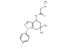 N~1~-[1-(4-fluorophenyl)-6,6-dimethyl-4,5,6,7-tetrahydro-1H-indazol-4-yl]-N~2~-methylglycinamide hydrochloride