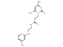 3-(4,6-dimethyl-2-oxopyrimidin-1(2H)-yl)-N-{2-[(4-methylpyridin-2-yl)amino]ethyl}propanamide