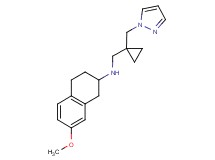 (7-methoxy-1,2,3,4-tetrahydronaphthalen-2-yl){[1-(1H-pyrazol-1-ylmethyl)cyclopropyl]methyl}amine