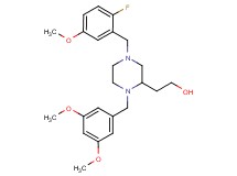 2-[1-(3,5-dimethoxybenzyl)-4-(2-fluoro-5-methoxybenzyl)-2-piperazinyl]ethanol