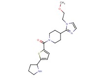 4-[1-(2-methoxyethyl)-1H-imidazol-2-yl]-1-{[5-(2-pyrrolidinyl)-2-thienyl]carbonyl}piperidine dihydrochloride