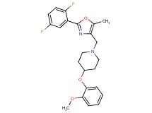 1-{[2-(2,5-difluorophenyl)-5-methyl-1,3-oxazol-4-yl]methyl}-4-(2-methoxyphenoxy)piperidine