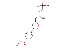 methyl 4-(5-{[(3-hydroxy-3-methylbutyl)(methyl)amino]methyl}-1,2,4-oxadiazol-3-yl)benzoate