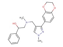 2-[{[3-(2,3-dihydro-1,4-benzodioxin-6-yl)-1-methyl-1H-pyrazol-4-yl]methyl}(methyl)amino]-1-phenylethanol