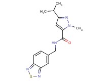 N-(2,1,3-benzothiadiazol-5-ylmethyl)-3-isopropyl-1-methyl-1H-pyrazole-5-carboxamide