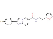 2-(4-fluorophenyl)-N-[2-(2-furyl)ethyl]imidazo[1,2-a]pyridine-6-carboxamide