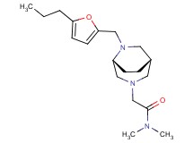 N,N-dimethyl-2-{(1S*,5R*)-6-[(5-propyl-2-furyl)methyl]-3,6-diazabicyclo[3.2.2]non-3-yl}acetamide