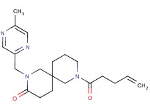 2-[(5-methyl-2-pyrazinyl)methyl]-8-(4-pentenoyl)-2,8-diazaspiro[5.5]undecan-3-one