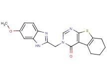 3-[(6-methoxy-1H-benzimidazol-2-yl)methyl]-5,6,7,8-tetrahydro[1]benzothieno[2,3-d]pyrimidin-4(3H)-one