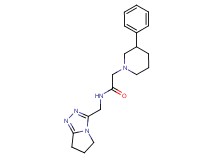 N-(6,7-dihydro-5H-pyrrolo[2,1-c][1,2,4]triazol-3-ylmethyl)-2-(3-phenyl-1-piperidinyl)acetamide