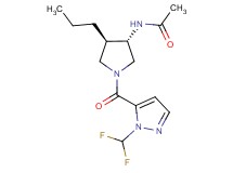 N-((3S*,4R*)-1-{[1-(difluoromethyl)-1H-pyrazol-5-yl]carbonyl}-4-propyl-3-pyrrolidinyl)acetamide