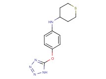 N-[4-(1H-tetrazol-5-yloxy)phenyl]tetrahydro-2H-thiopyran-4-amine