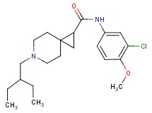 N-(3-chloro-4-methoxyphenyl)-6-(2-ethylbutyl)-6-azaspiro[2.5]octane-1-carboxamide