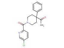 1-{1-[(5-chloro-2-pyridinyl)carbonyl]-4-phenyl-4-piperidinyl}ethanone