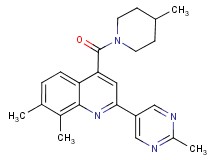 7,8-dimethyl-4-[(4-methylpiperidin-1-yl)carbonyl]-2-(2-methylpyrimidin-5-yl)quinoline