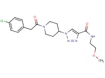 1-{1-[(4-chlorophenyl)acetyl]-4-piperidinyl}-N-(2-methoxyethyl)-1H-1,2,3-triazole-4-carboxamide
