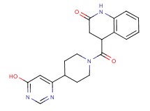 4-{[4-(6-hydroxypyrimidin-4-yl)piperidin-1-yl]carbonyl}-3,4-dihydroquinolin-2(1H)-one
