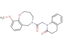 1-[2-(10-methoxy-3,4-dihydro-2H-1,5-benzoxazocin-5(6H)-yl)-2-oxoethyl]-3,4-dihydroquinolin-2(1H)-one