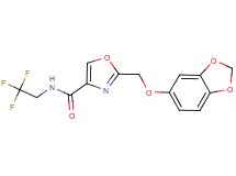 2-[(1,3-benzodioxol-5-yloxy)methyl]-N-(2,2,2-trifluoroethyl)-1,3-oxazole-4-carboxamide