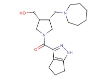 [(3R*,4R*)-4-(1-azepanylmethyl)-1-(1,4,5,6-tetrahydrocyclopenta[c]pyrazol-3-ylcarbonyl)-3-pyrrolidinyl]methanol