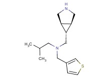 N-[(1R*,5S*,6r*)-3-azabicyclo[3.1.0]hex-6-ylmethyl]-2-methyl-N-(3-thienylmethyl)propan-1-amine