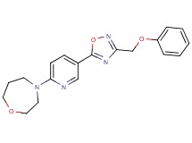4-{5-[3-(phenoxymethyl)-1,2,4-oxadiazol-5-yl]-2-pyridinyl}-1,4-oxazepane