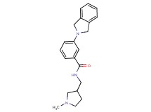 3-(1,3-dihydro-2H-isoindol-2-yl)-N-[(1-methylpyrrolidin-3-yl)methyl]benzamide